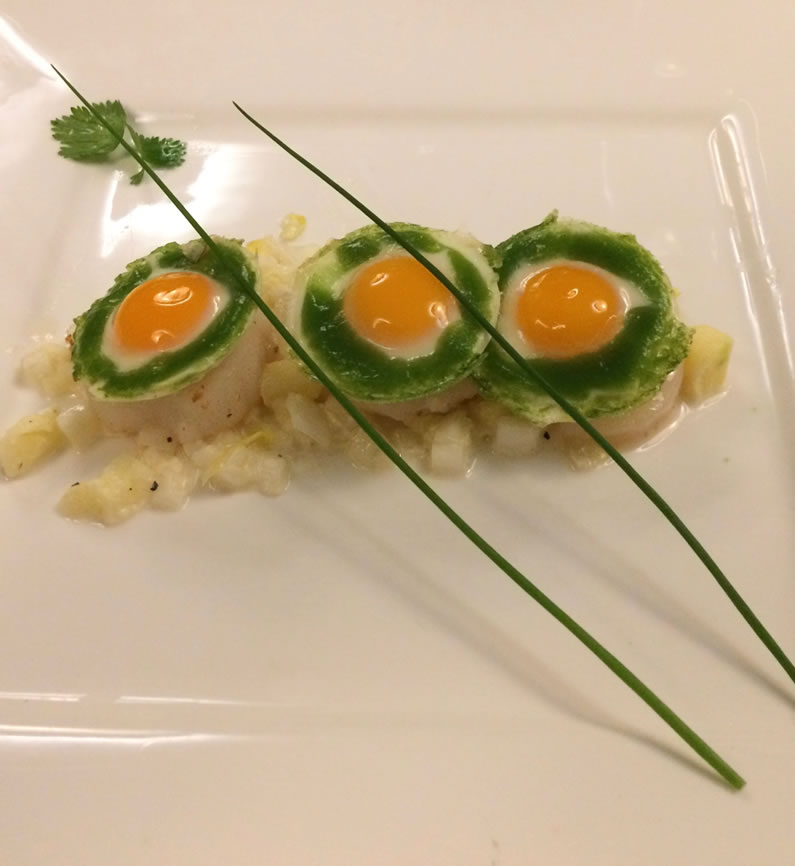 Amuse met kwartelei